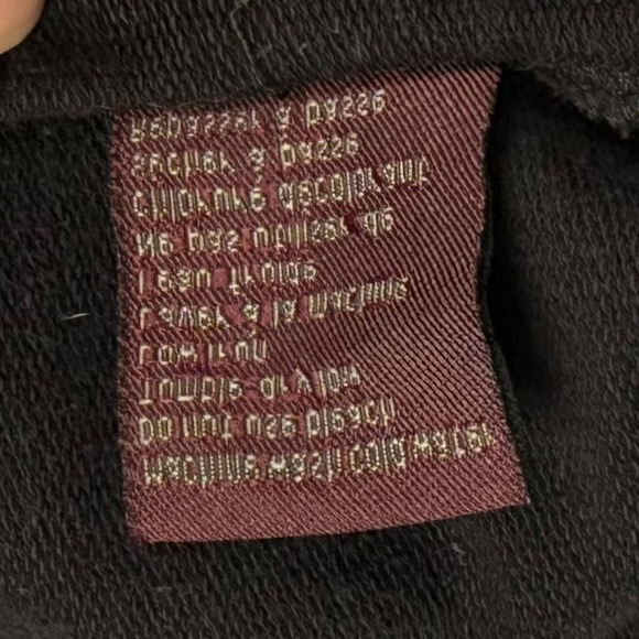 Vintage Y2K Track Jacket Black Red Striped Velour Trim Zip Front Ring Pull Small - Picture 9 of 9